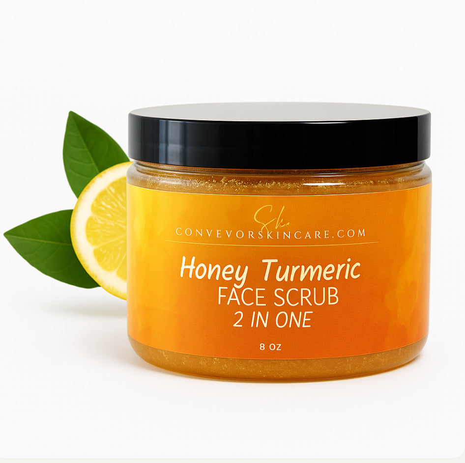 🌿 Honey Turmeric face Scrub – 2-in-1 Brightening & Hydrating Exfoliator
