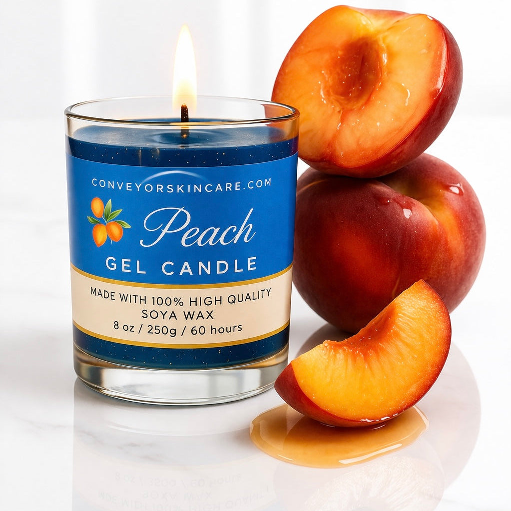 Peach Gel Candle - conveyorskincare.com