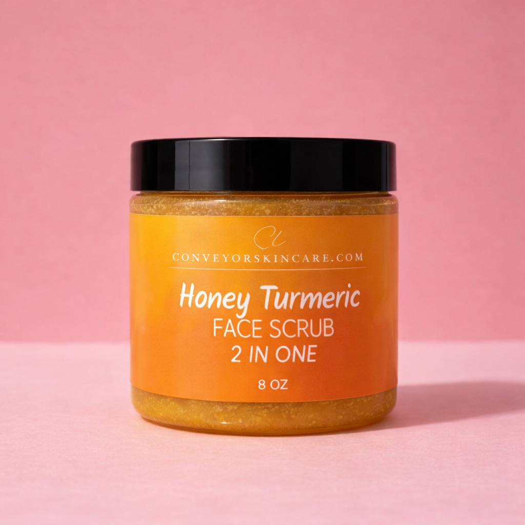 🌿 Honey Turmeric Face Scrub – 2-in-1