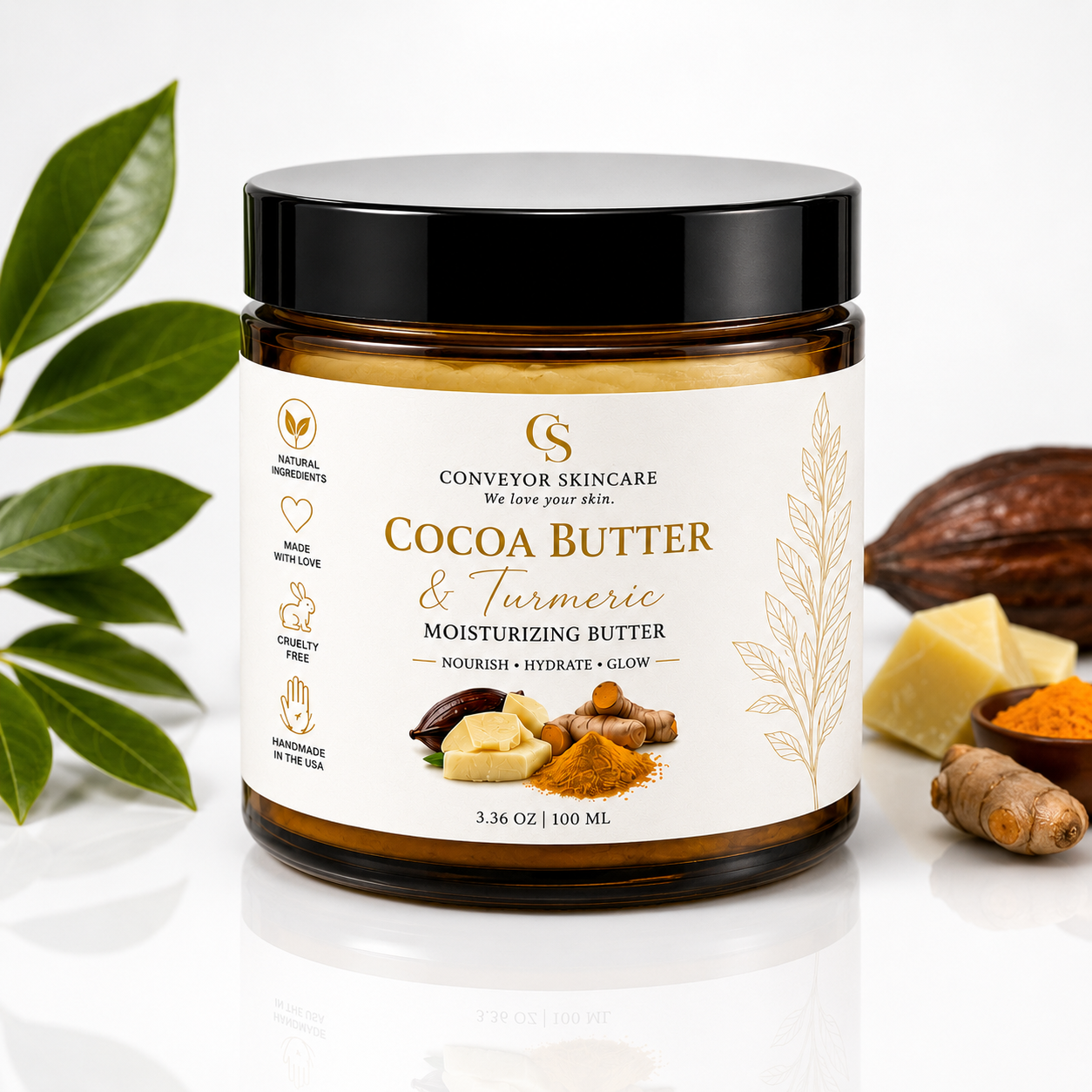 Cocoa Butter Turmeric Moisturizing Bar