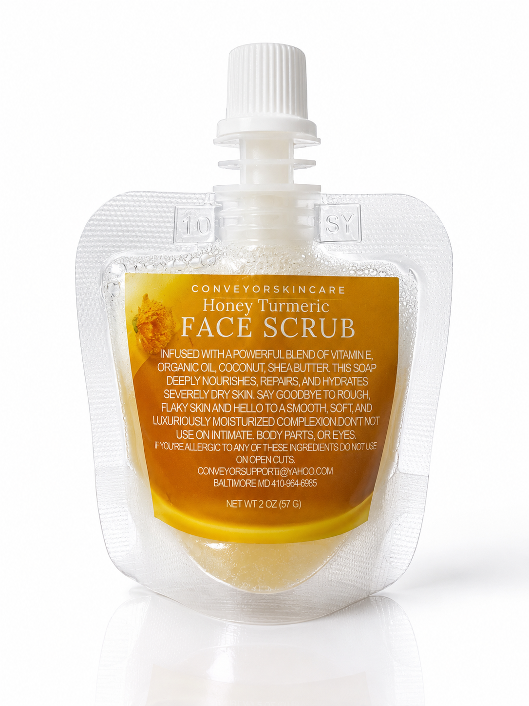 Honey Turmeric Face Scrub – Travel Size