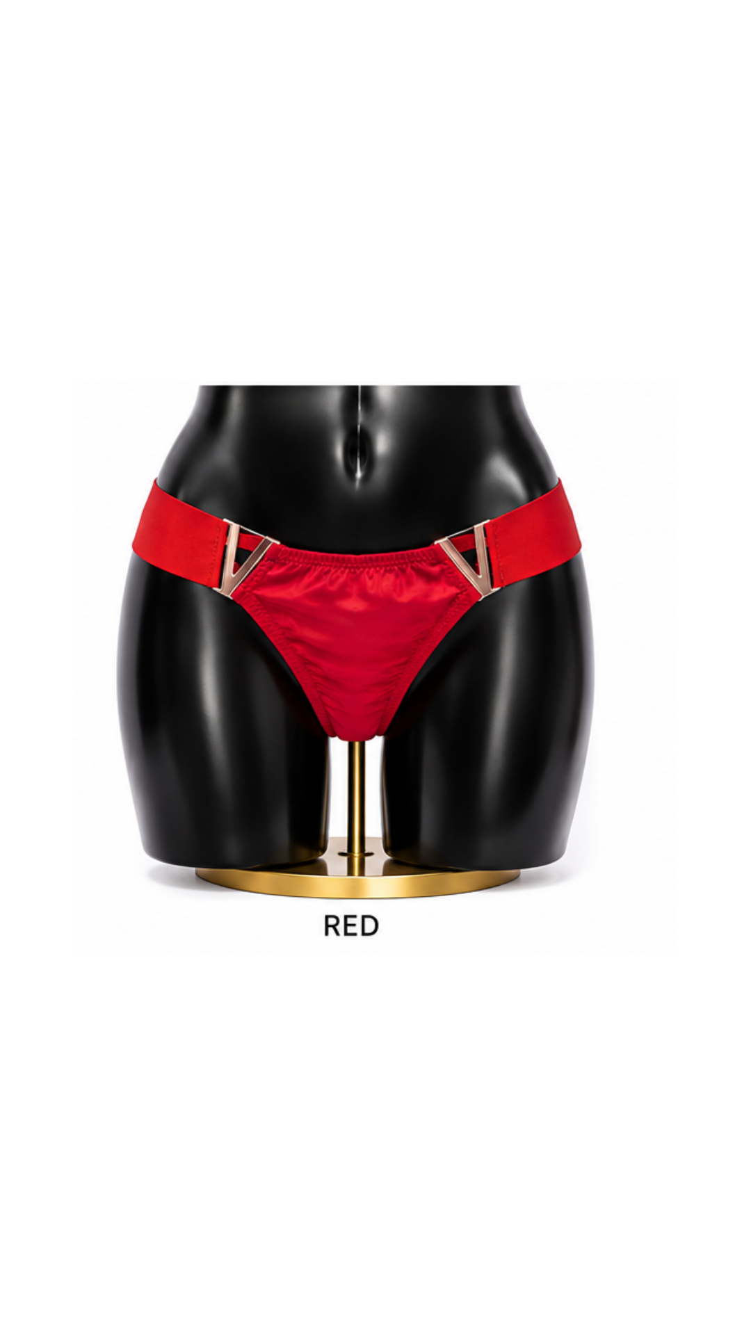 Scarlet V Satin Thong
