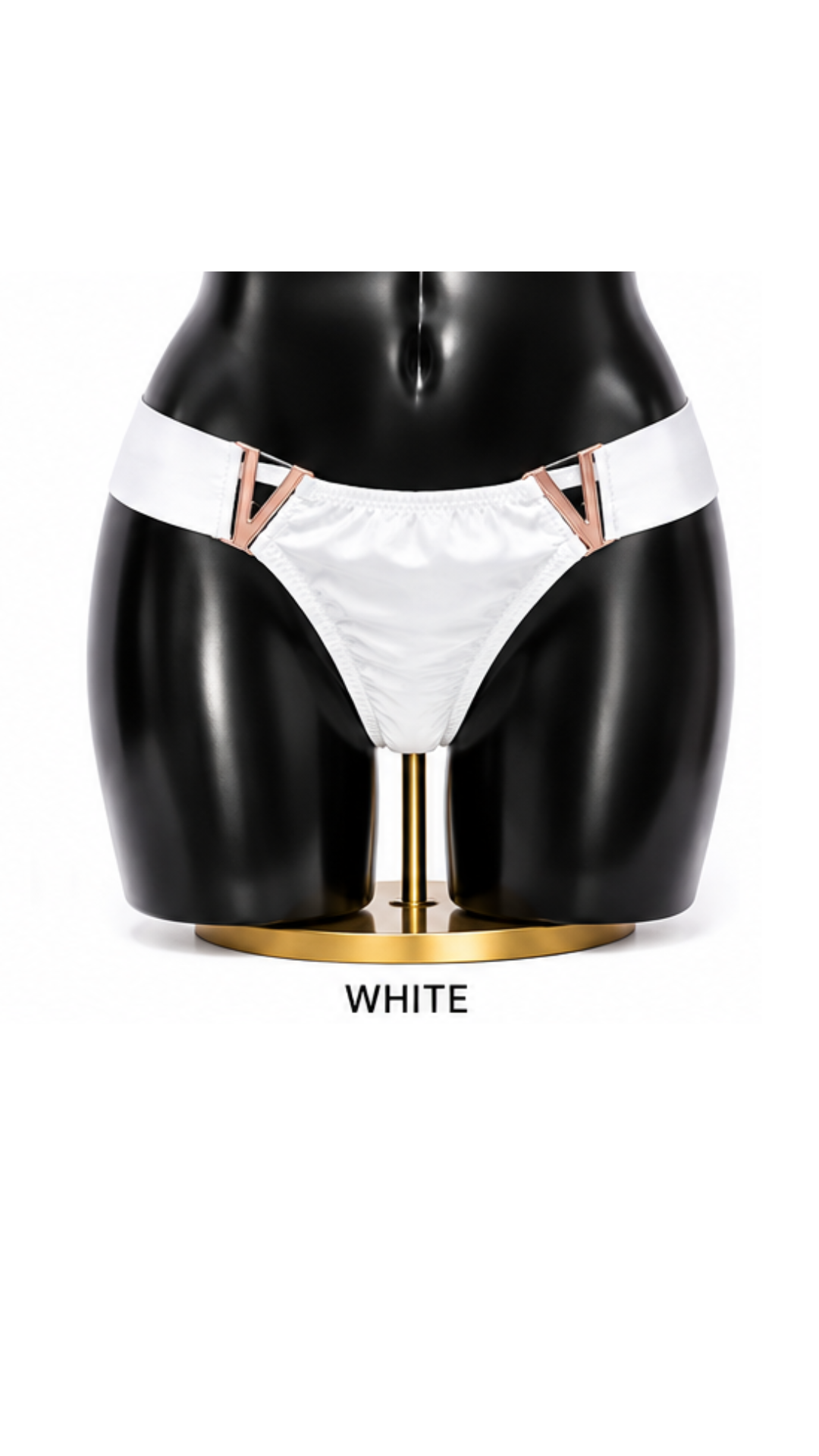 Ivory V Satin Thong