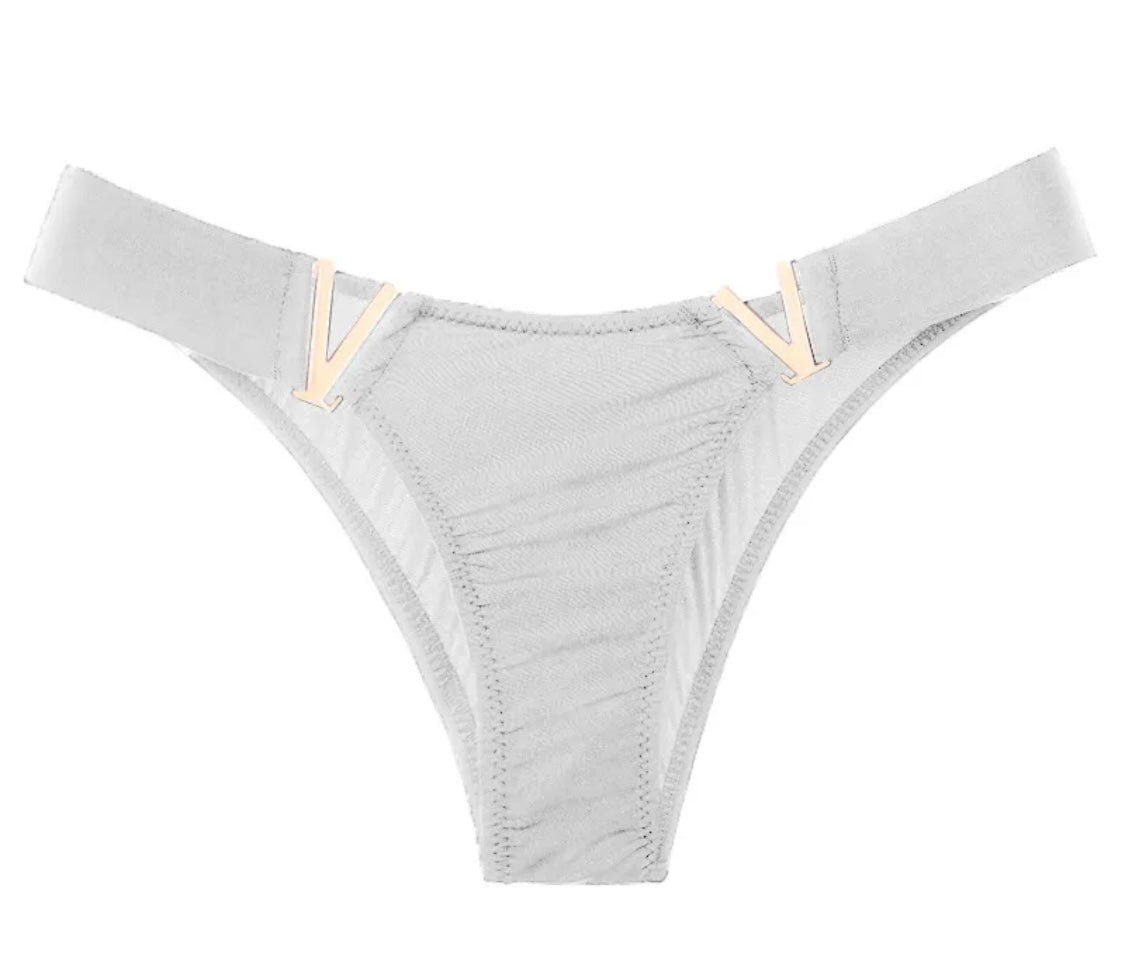 Women Sexy V Metal Panties