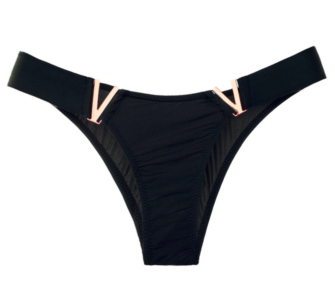 Women Sexy V Metal Panties
