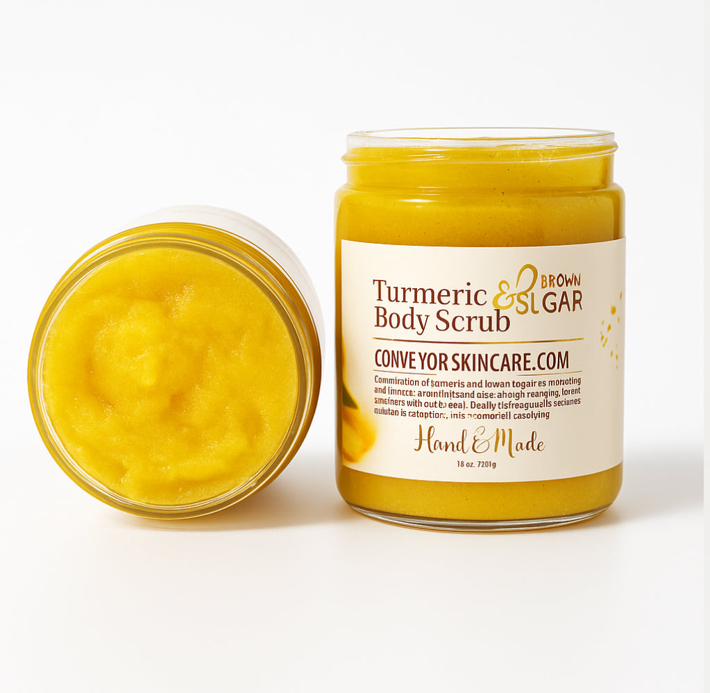TURMERIC BROWN SUGAR Body Scrub - conveyorskincare.com