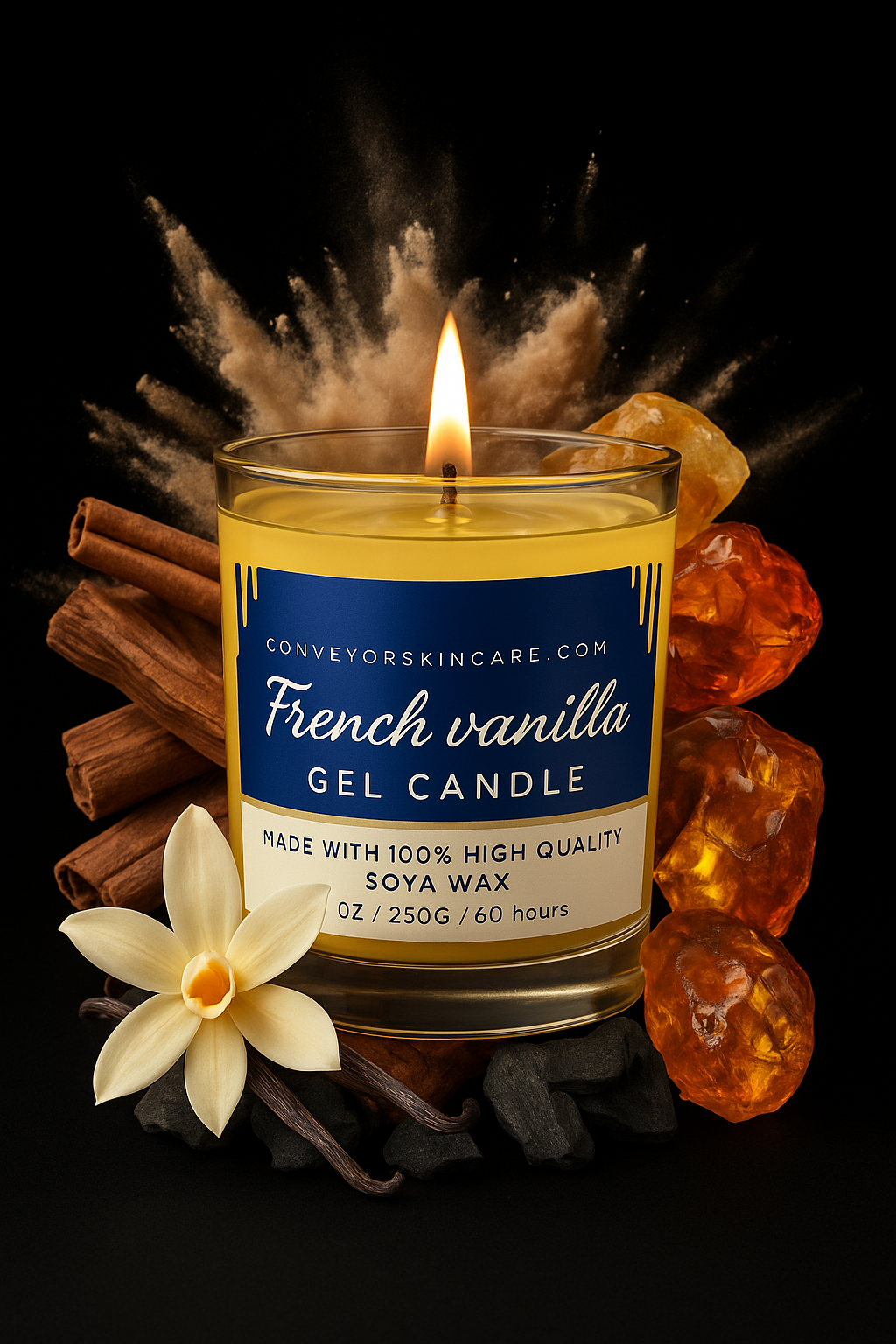 Gel candle French vanilla - conveyorskincare.com