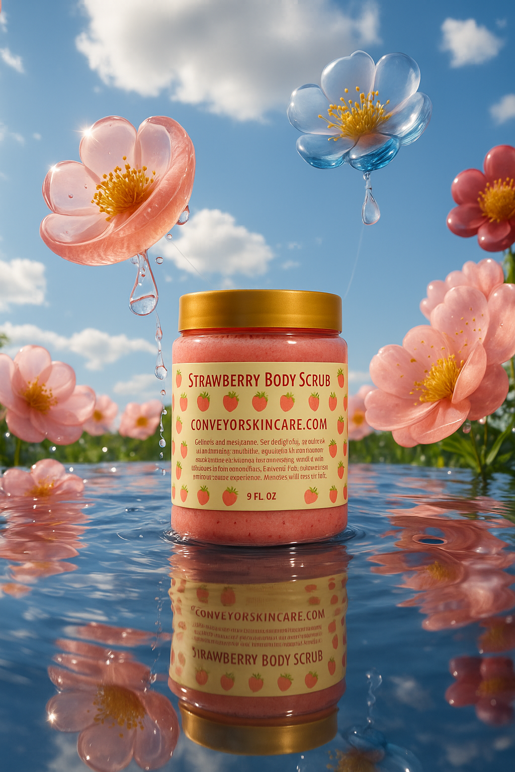 Strawberry BODY SCRUD - conveyorskincare.com