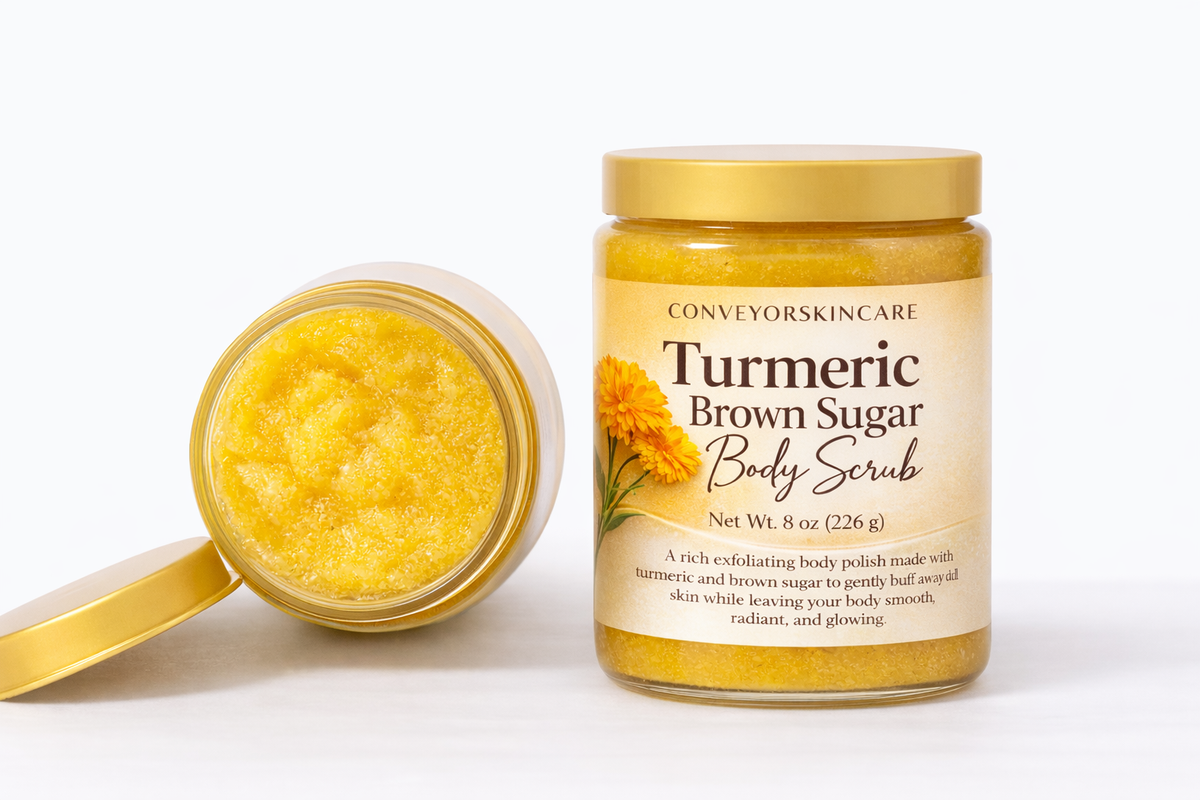 TURMERIC BROWN Body Scrub - conveyorskincare.com