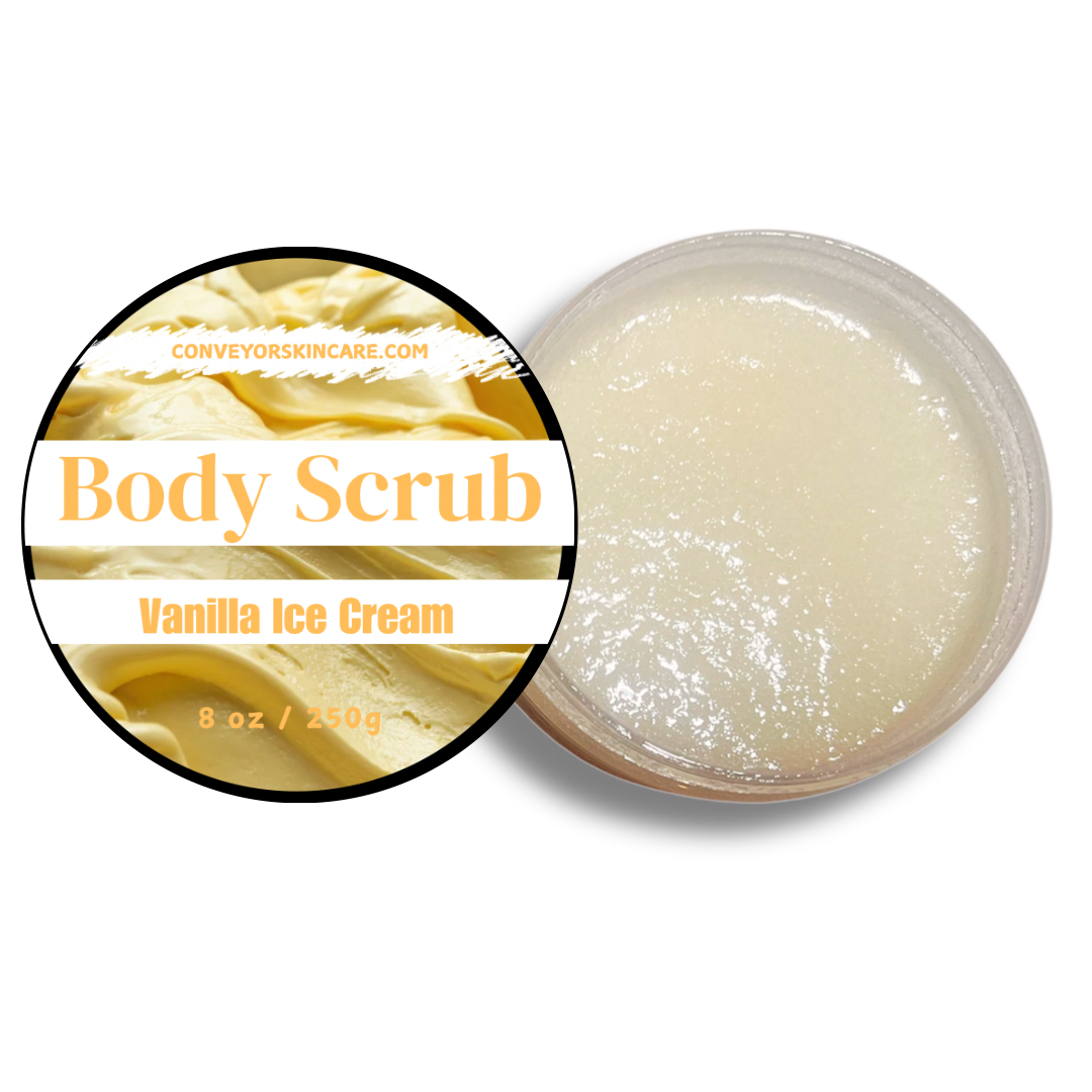 Vanilla Ice Cream Body Scrub - conveyorskincare.com