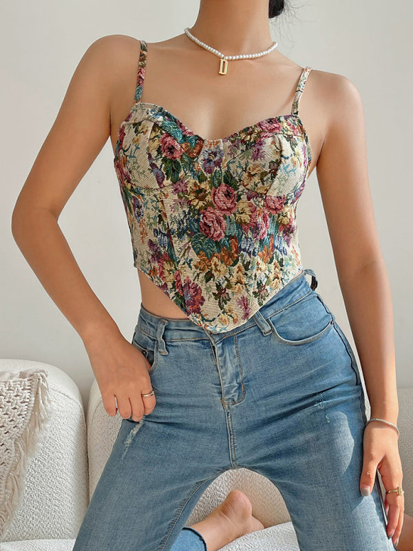 Women's New Street Vintage Flower Camisole